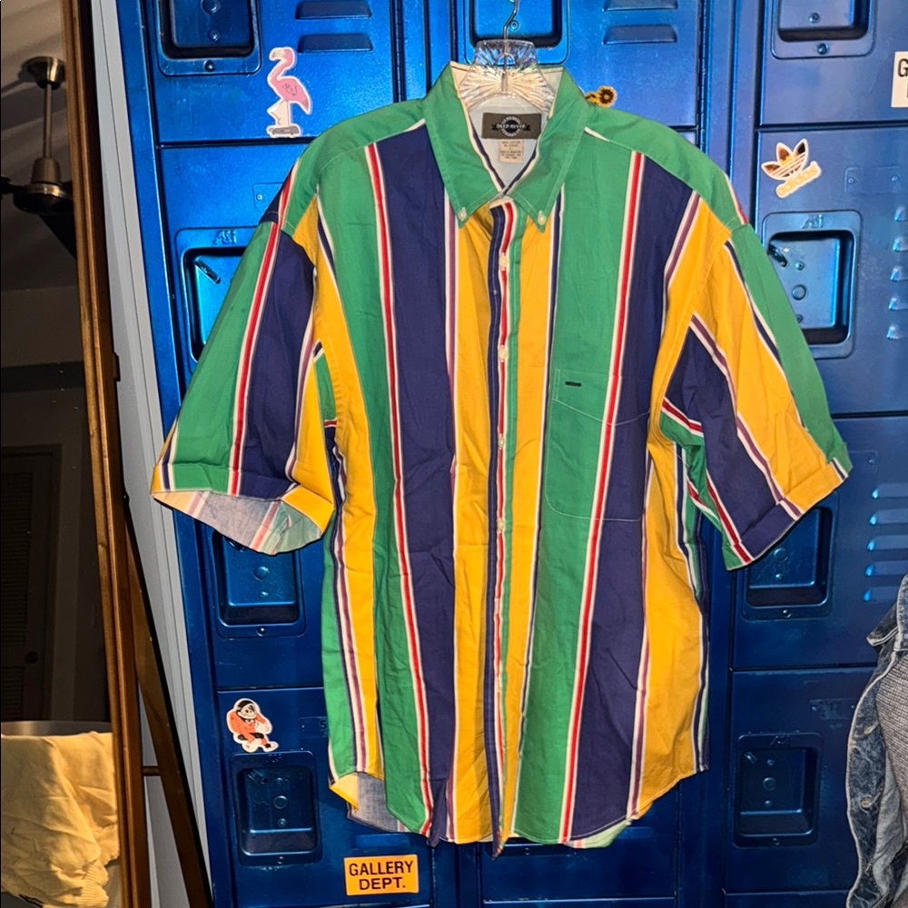 Vintage Deep River Trading Company Colorful Striped Men's Shirt